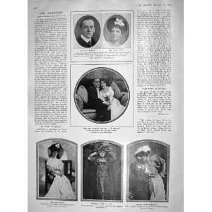  1907 BOTHA HAWKIN THEATRE BENRHARDT LADIES FASHION