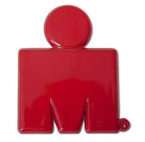 Ironman (M Dot logo) Red Emblem 2.5 x 3   NEW  