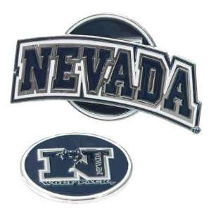  Nevada Wolf Pack Slider Hat Clip W/ Golf Ball Marker   NCAA College 