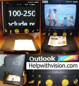 Xerox Outlook Low Vision Video Magnifier 4 Macular help  