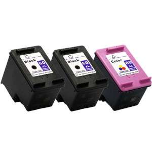 3pk HP 60XL 60 XL Ink Cartridge CC641WN CC644WN  