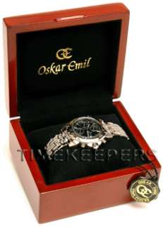 OSKAR EMIL CAESIUM 1119G Steel Chronograph CHRONO Watch  