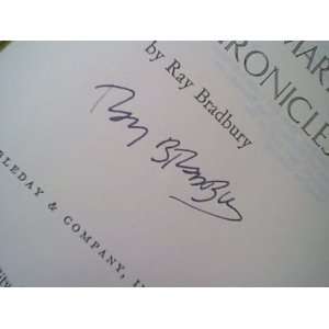  Bradbury, Ray The Martian Chronicles 1958 Book Signed 
