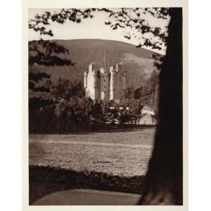 1926 Braemar Castle Scotland Photogravure Architecture 