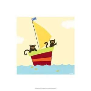  Sailboat Adventure III   Poster by June Erica Vess (13x19 