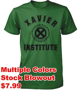 Xavier Institute Shirt X men NEW Stock Blowout $7.99 Limited Multiple 