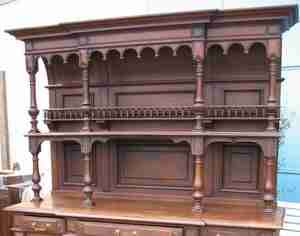Magnificent French Antique Victorian Breakfront c. 1880  