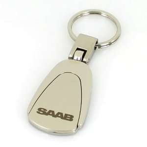  SAAB Chrome Tear Drop Keychain Automotive