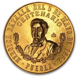   1962 Puebla Centenario Commem Gold (.5 oz.) Abrasions 