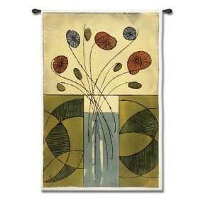 Abstract Flower Vase Style Handwoven Wall Hanging Fabric Tapestry Home 