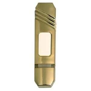   Satin Brass Surface Mount Wireless Doorbell Button