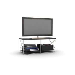  City Double Wire TV Stand with Black Top Furniture 