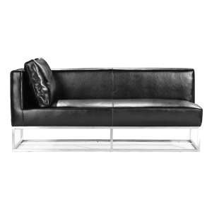  Zuo Modern Furniture Design Atom Bench Black (Right Arm 