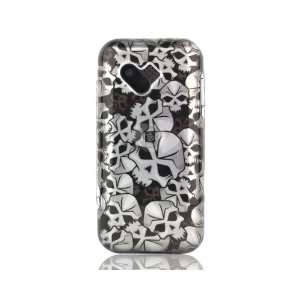  Talon Phone Shell for HTC Google G1 DG (Silver Skulls 
