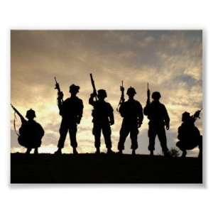  Soldier Silhouettes Poster