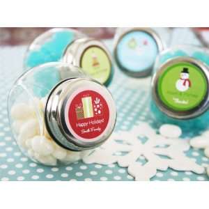  Wedding Favors A Winter Holiday Candy Jars (Set of 24 