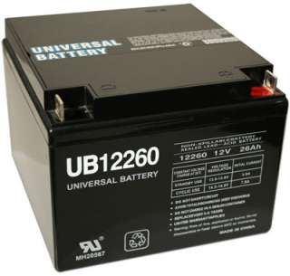 UB12260 12V 26AH T4 Terminal   Sealed Lead Acid Battery