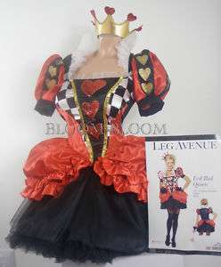 Evil Red Queen Leg Avenue Halloween Costume S,M,L  