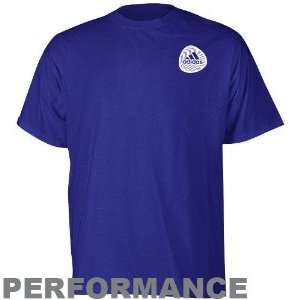  adidas Royal Blue Signature Soccer Performance T shirt 