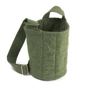 Tier Cotton Carrier Bag   Forest Green 