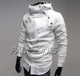 Newest fashion Korean Men’s Slim fit hoodies Jacket Coat 4Colors XS 
