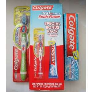  Colgate 360 Actiflex Sonic Power and One Toothpaste 3.0 Oz 