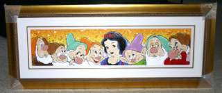 SNOW WHITE & 7 SEVEN DWARFS SIGNED NUMBERED WILLARDSON  