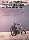 1971 Suzuki TS 185 Sierra Bike ORIGINAL Vintage Ad