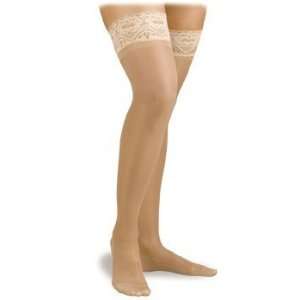 Activa Sheer Therapy Silicone Lace Top Closed Toe Thigh Highs 15 20 