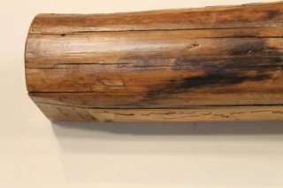   hewn barn beam rustic log shelf, 1800s Pine wormwood 39.5 wide OOAK