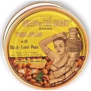 The Queen of the Coast Brand, Tuna Salad with Black Eyed Peas, 6 Ounce 