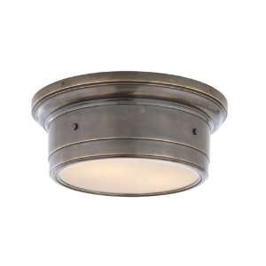   SS4015BZ WG Studio 2 Light Flush Mount in Bronze