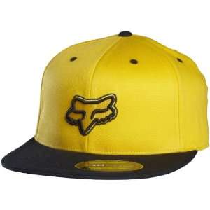 Fox Racing Premiere Mens Fitted Casual Hat/Cap   Color Yellow, Size 