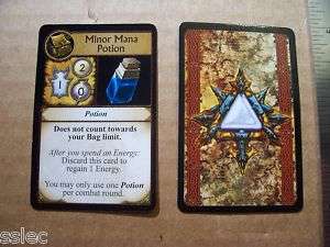 WoW Board Game Item Card Minor Mana Potion  