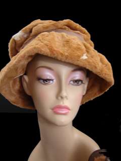 Gorgeous Vintage 60s Faux Pony Hair Fur Hat & Purse  