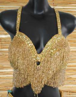 Egyptian Belly Dance/ Dancing Costume/ Bra&Belt / Gold  