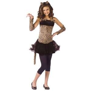 Lets Party By FunWorld Wild Cat Child Costume / Black/Brown   Size 