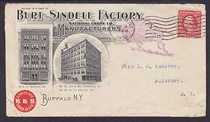 US Sc 332 on 1909 Candy Factory Advertising Cover, B&S Cough Drops 