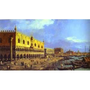  FRAMED oil paintings   Canaletto   24 x 14 inches   Riva 