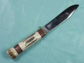 US 1950 60s MARBLES Gladstone Hunting Bone Knife  