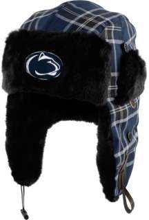 Penn State Nittany Lions Youth Navy Plaid Pattern Winterize Earflap 