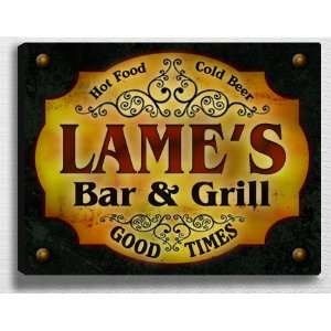  Lames Bar & Grill 14 x 11 Collectible Stretched 