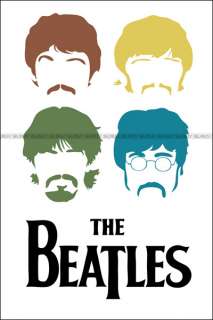 The Beatles Head Custom Color Unique Rock Music Poster  