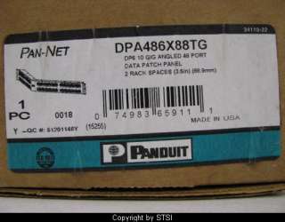Panduit DPA486X88TG 48 Pt Cat6A Patch Panel 10Gig ~STSI 074983659111 