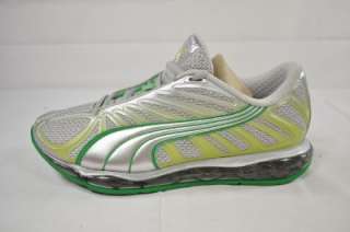 PUMA CELL VOLTRA G WOMENS RUNNING SILVER KELLY GREEN LIME 39 8.5 (2909 