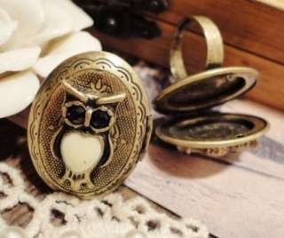 Vintage Gold Owl Rings Ring Women Jewellery Girls Free Ship  