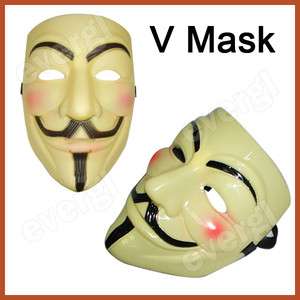 for VENDETTA Halloween MASK Prop Costume GUY Fawkes  