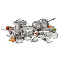 NEW Wolfgang Puck Tri Ply Pro Quality Stainless Steel Cookware Set 18 