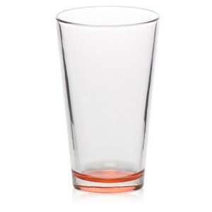  Red Libbey beer juice cocktail glass 16oz Kitchen 