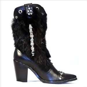   Womens Rock Star Cowboy Boots Size EU 42 / US 11 12, Color Black